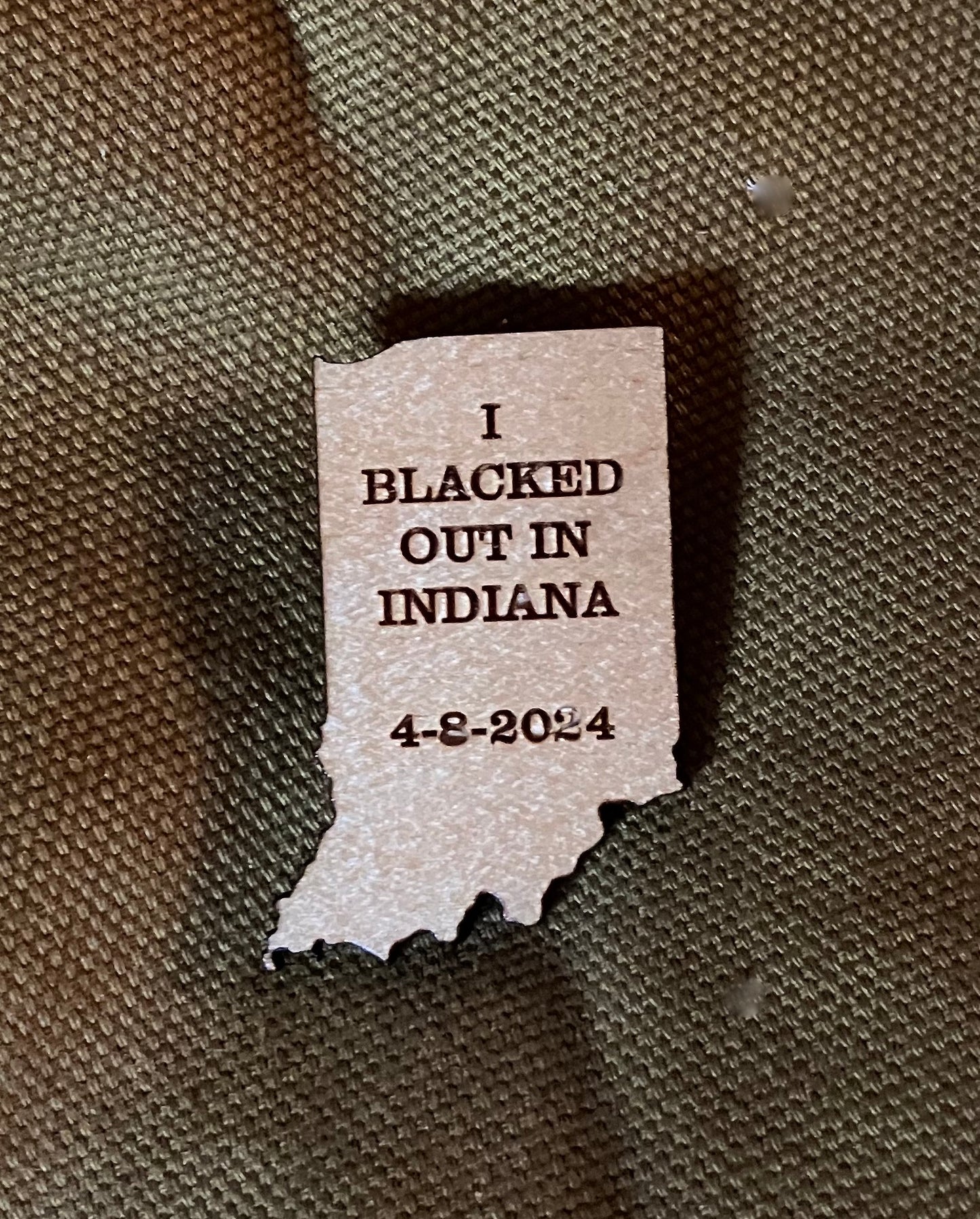 Solar Eclipse INDIANA pin